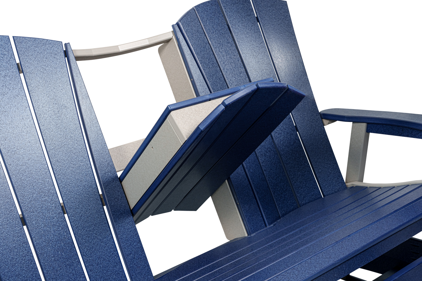 Beaver Dam Outdoor Serenity Triple Counter Glider With flip Down Center Console (COUNTER HEIGHT) - LEAD TIME TO SHIP 8 WEEKS OR LESS