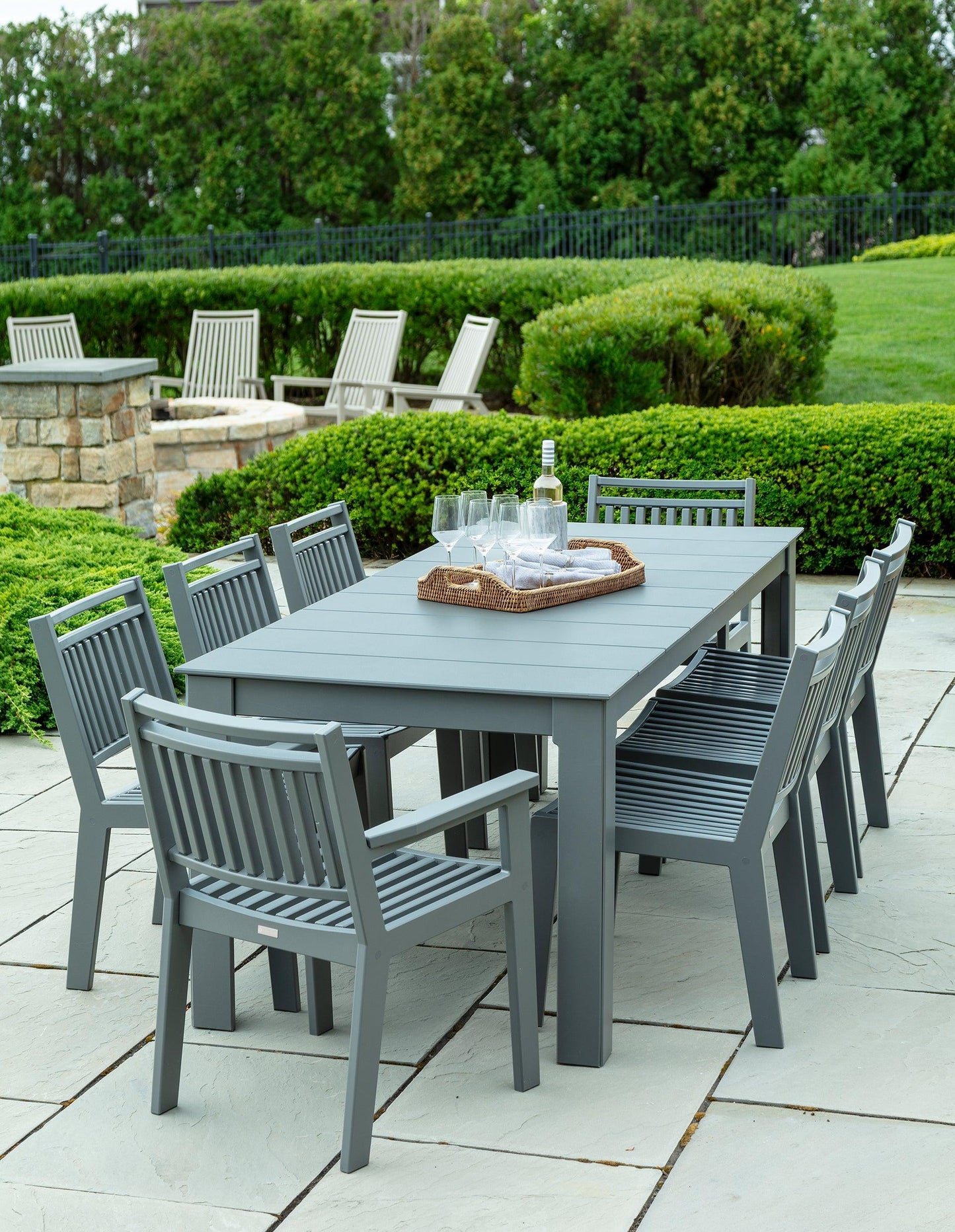 Seaside Casual Recycled Plastic Sur Dining Table 88" x 37" - LEAD TIME TO SHIP 4 TO 6 WEEKS