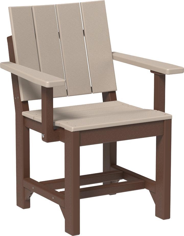 LuxCraft Recycled Plastic Urban Arm Chair (DINING HEIGHT) - LEAD TIME TO SHIP 3 TO 4 WEEKS