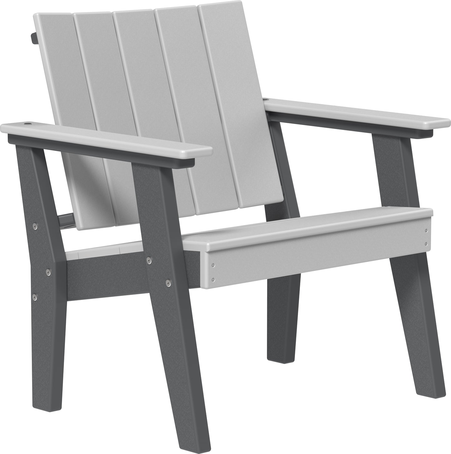 LuxCraft Recycled Plastic Urban Chat Deck Chair - LEAD TIME TO SHIP 7 BUSINESS DAYS OR LESS