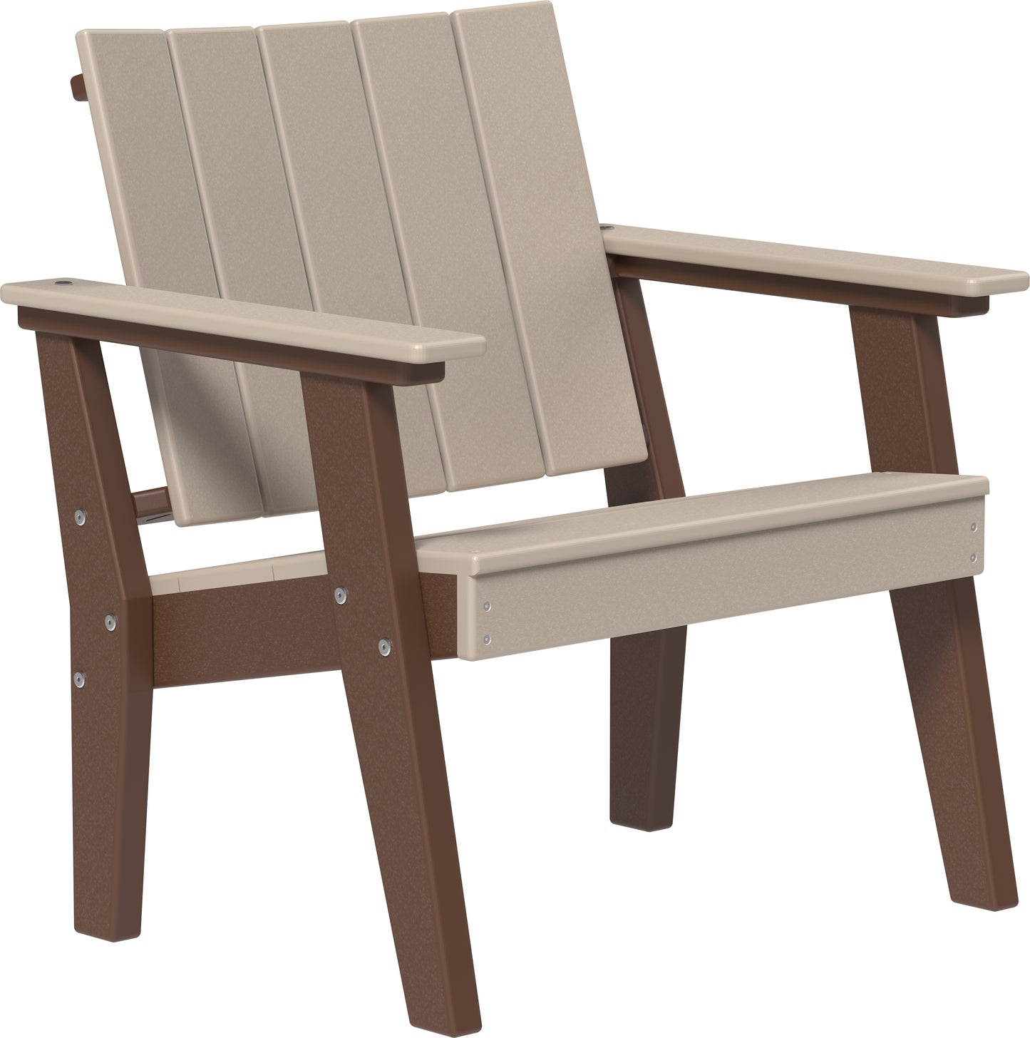 LuxCraft Recycled Plastic Urban Chat Deck Chair - LEAD TIME TO SHIP 7 BUSINESS DAYS OR LESS