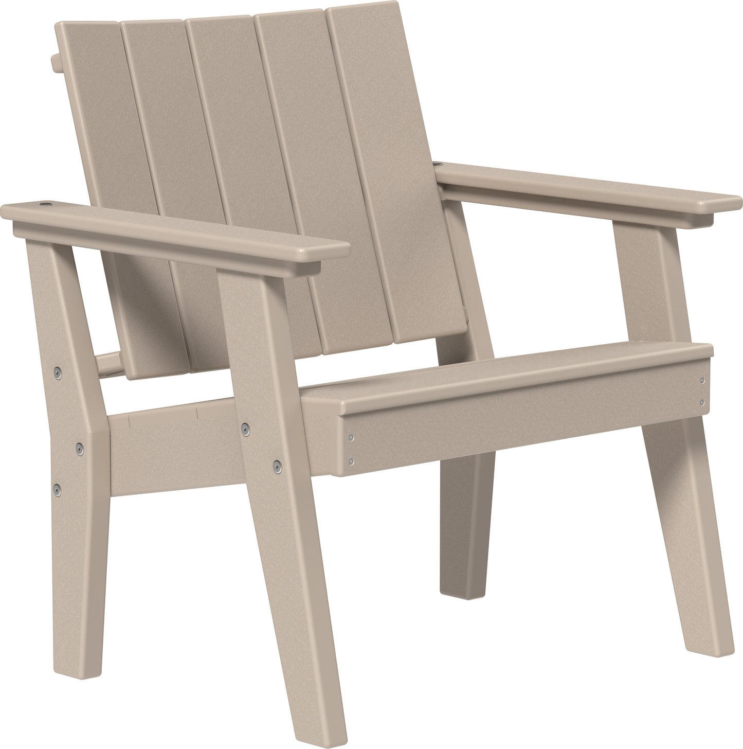 LuxCraft Recycled Plastic Urban Chat Deck Chair - LEAD TIME TO SHIP 7 BUSINESS DAYS OR LESS