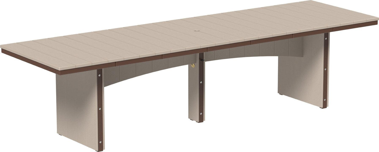 LuxCraft Recycled Plastic 3' x 10' Urban Rectangular Table (COUNTER HEIGHT) - LEAD TIME TO SHIP 3 TO 4 WEEKS