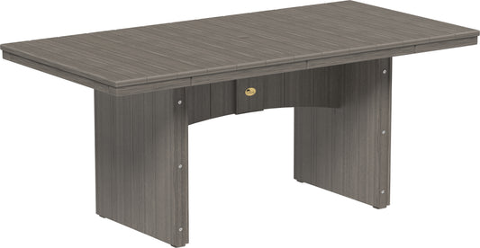 LuxCraft Recycled Plastic 3' x 6' Urban Rectangular Table (COUNTER HEIGHT) - LEAD TIME TO SHIP 3 TO 4 WEEKS