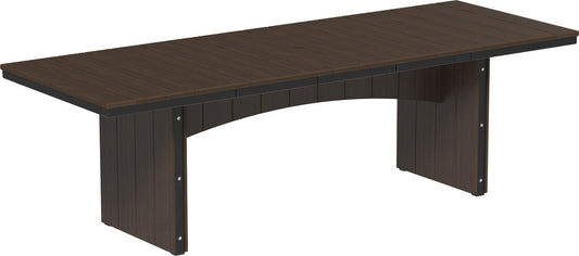 LuxCraft Recycled Plastic 3' x 8' Urban Rectangular Table (DINING HEIGHT) - LEAD TIME TO SHIP 3 TO 4 WEEKS