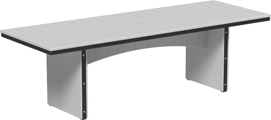 LuxCraft Recycled Plastic 3' x 8' Urban Rectangular Table (BAR HEIGHT) - LEAD TIME TO SHIP 3 TO 4 WEEKS