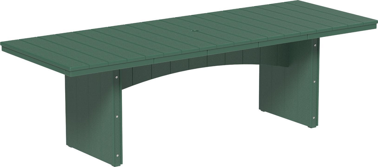 LuxCraft Recycled Plastic 3' x 8' Urban Rectangular Table (COUNTER HEIGHT) - LEAD TIME TO SHIP 3 TO 4 WEEKS