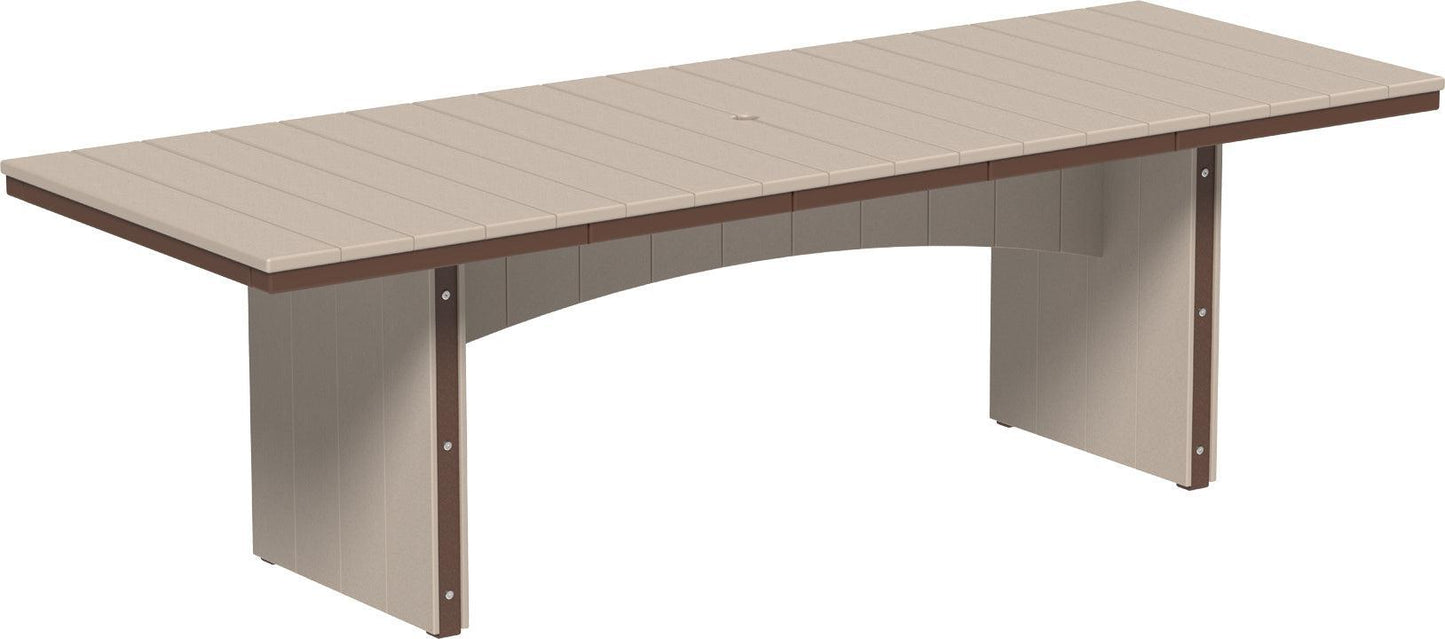 LuxCraft Recycled Plastic 3' x 8' Urban Rectangular Table (COUNTER HEIGHT) - LEAD TIME TO SHIP 3 TO 4 WEEKS