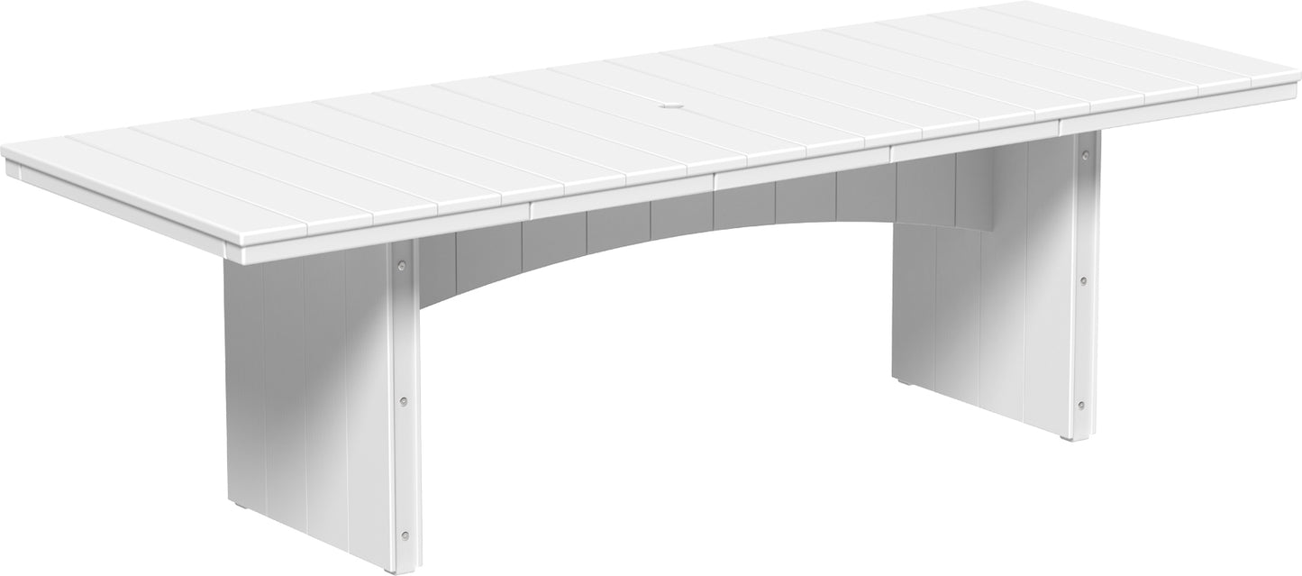 LuxCraft Recycled Plastic 3' x 8' Urban Rectangular Table (COUNTER HEIGHT) - LEAD TIME TO SHIP 3 TO 4 WEEKS