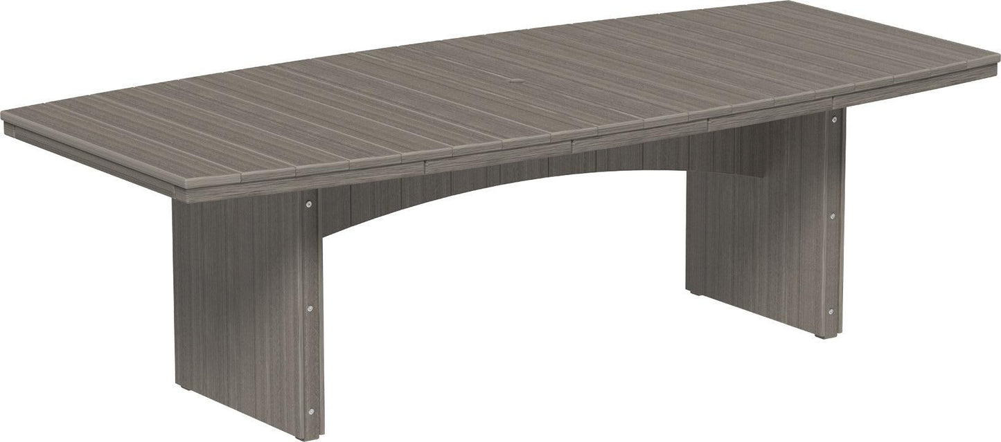 LuxCraft Recycled Plastic 4' x 8' Urban Oval Table (DINING HEIGHT) - LEAD TIME TO SHIP 3 TO 4 WEEKS