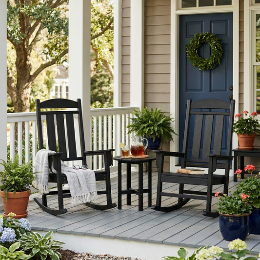 Sopoly Callaway Recycled Plastic Porch Rocking Chair - LEAD TIME TO SHIP 5 BUSINESS DAYS OR LESS