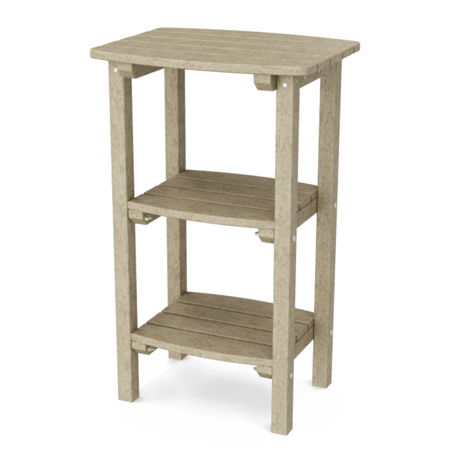 Classic 3 Shelf Side Table Black