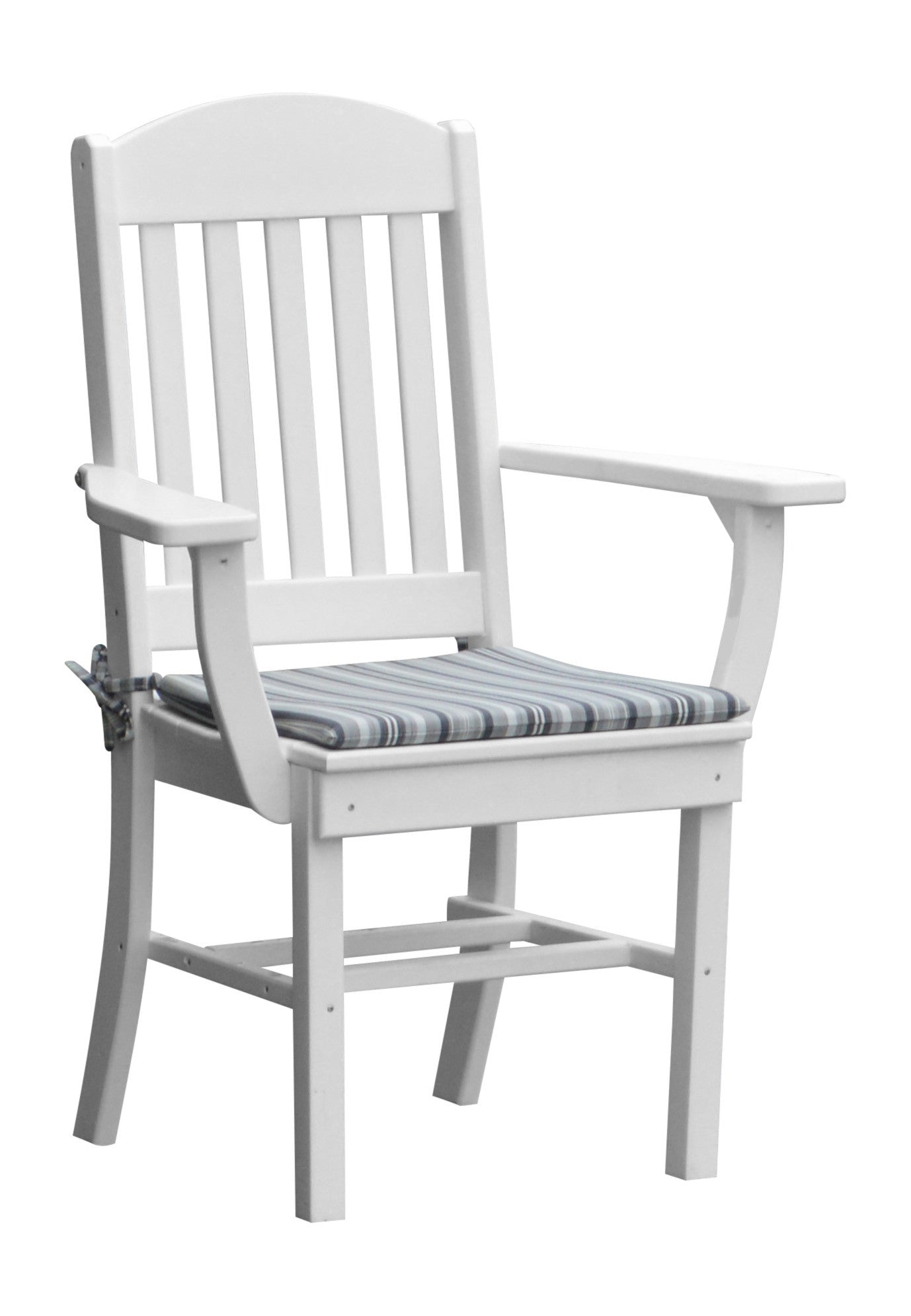 Bryton Park Poly Furniture Recycled Plastic 4ft Square Table with Classic Chairs 5 Piece Dining Set (Dining Height) - LEAD TIME TO SHIP 3 WEEKS OR LESS