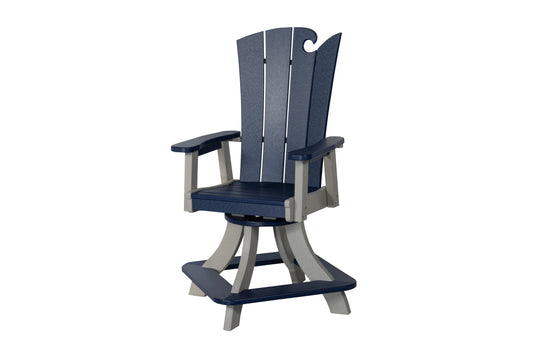 Beaver Dam Outdoor OceanWavz Swivel Counter Chair (COUNTER HEIGHT) - LEAD TIME TO SHIP 6 WEEKS OR LESS