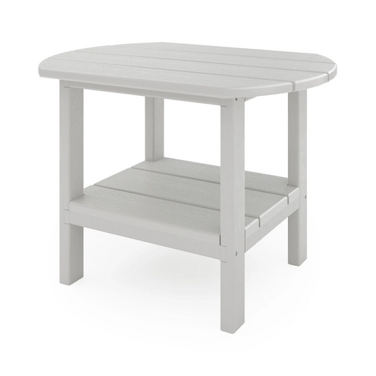 Sopoly St. Simons 25" Recycled Plastic Oval Side Table - LEAD TIME TO SHIP 5 BUSINESS DAYS OR LESS