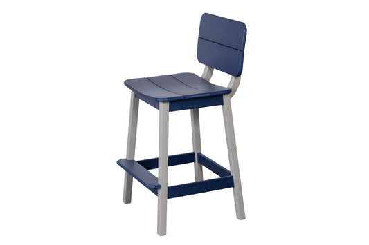 Beaver Dam Outdoor Surf-Aira Saddle Bar Stool w/ Back  - LEAD TIME TO SHIP 4 WEEKS OR LESS