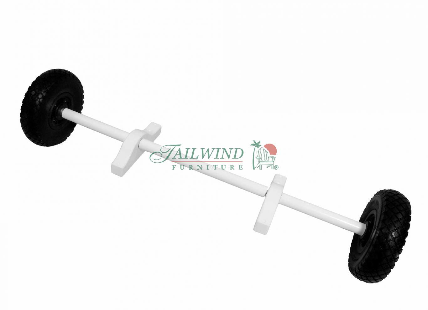 Tailwind Furniture Recycled Plastic  HSWH-565  Lifeguard Chair Hard Surface Wheel Kit universal for all Officials / Lifeguard Chairs - LEAD TIME TO SHIP 3 WEEKS OR LESS