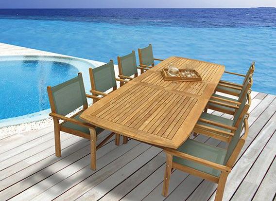 Royal Teak Collection 96/120 Outdoor Family Expansion Rectangular Patio Table - SHIPS WITHIN 1 TO 2 BUSINESS DAYS