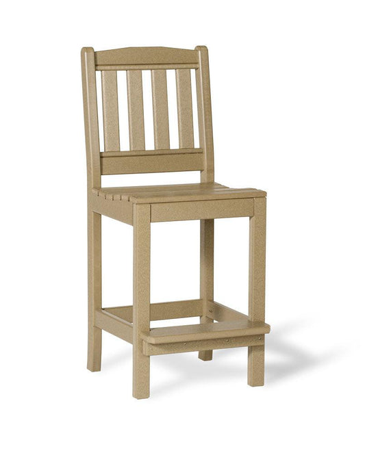 Leisure Lawns Amish Made Recycled Plastic English Garden Side Chair (Bar Height) Model #220B - LEAD TIME TO SHIP 4 WEEKS
