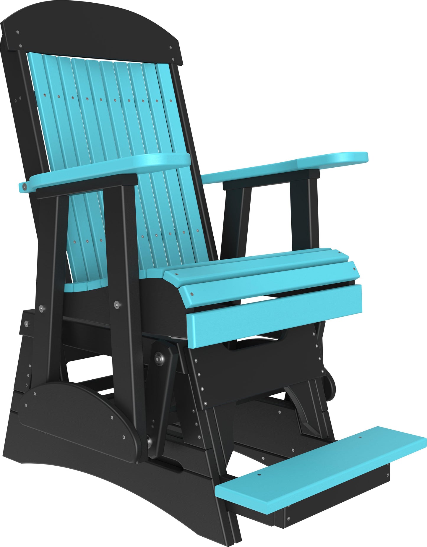 LuxCraft Recycled Plastic Counter Height 2' Classic Highback Balcony Glider  - LEAD TIME TO SHIP 7 BUSINESS DAYS OR LESS