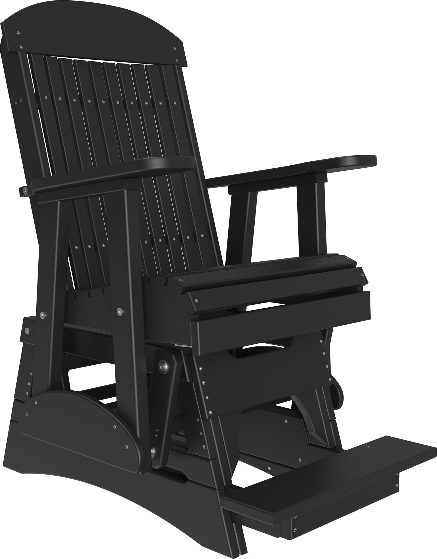 LuxCraft Recycled Plastic Counter Height 2' Classic Highback Balcony Glider  - LEAD TIME TO SHIP 7 BUSINESS DAYS OR LESS