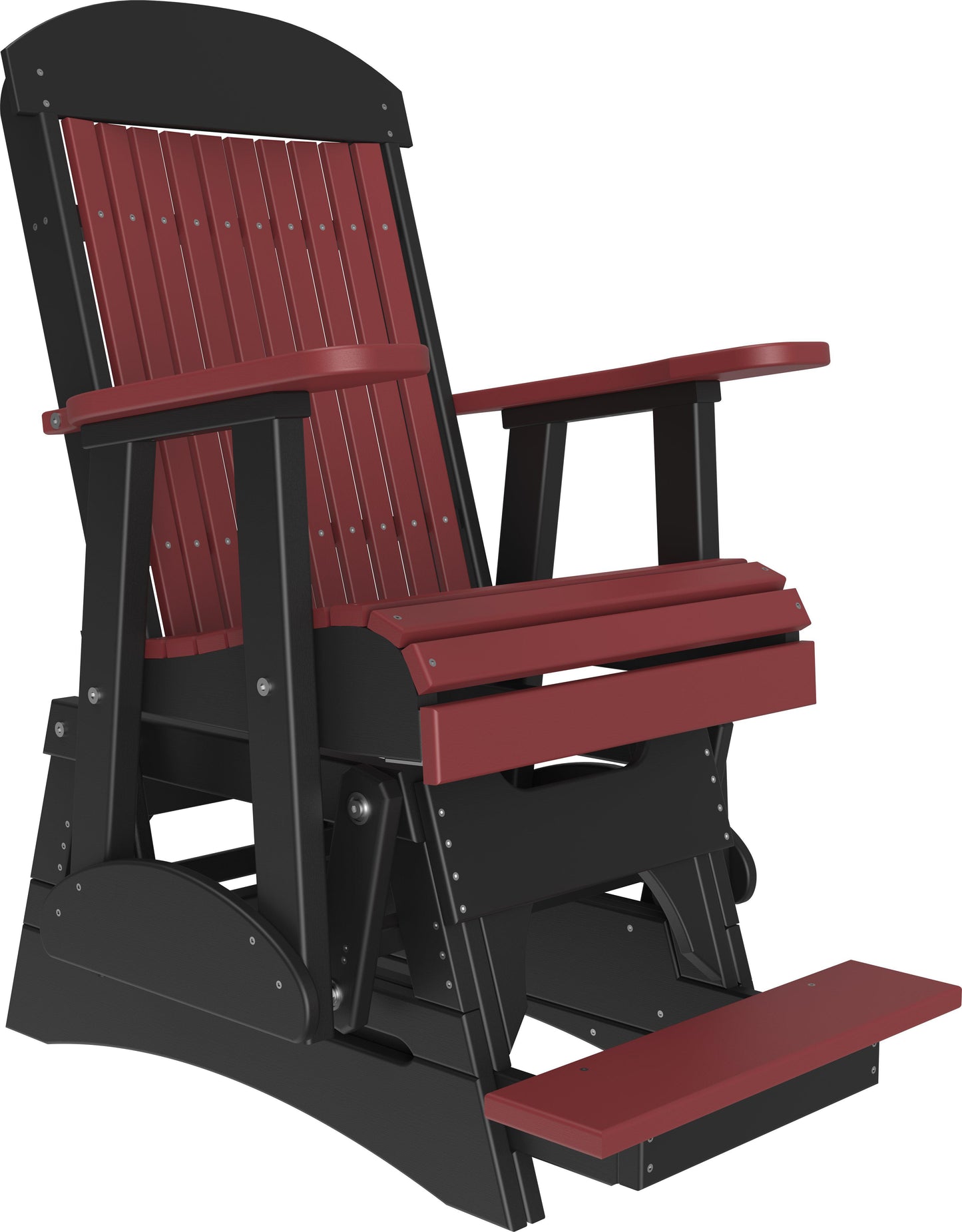 LuxCraft Recycled Plastic Counter Height 2' Classic Highback Balcony Glider  - LEAD TIME TO SHIP 7 BUSINESS DAYS OR LESS