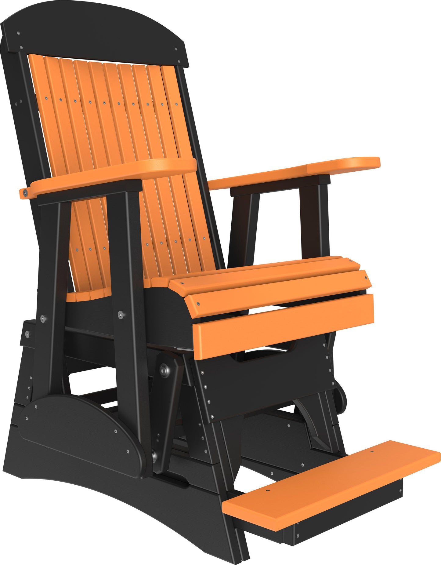 LuxCraft Recycled Plastic Counter Height 2' Classic Highback Balcony Glider  - LEAD TIME TO SHIP 7 BUSINESS DAYS OR LESS