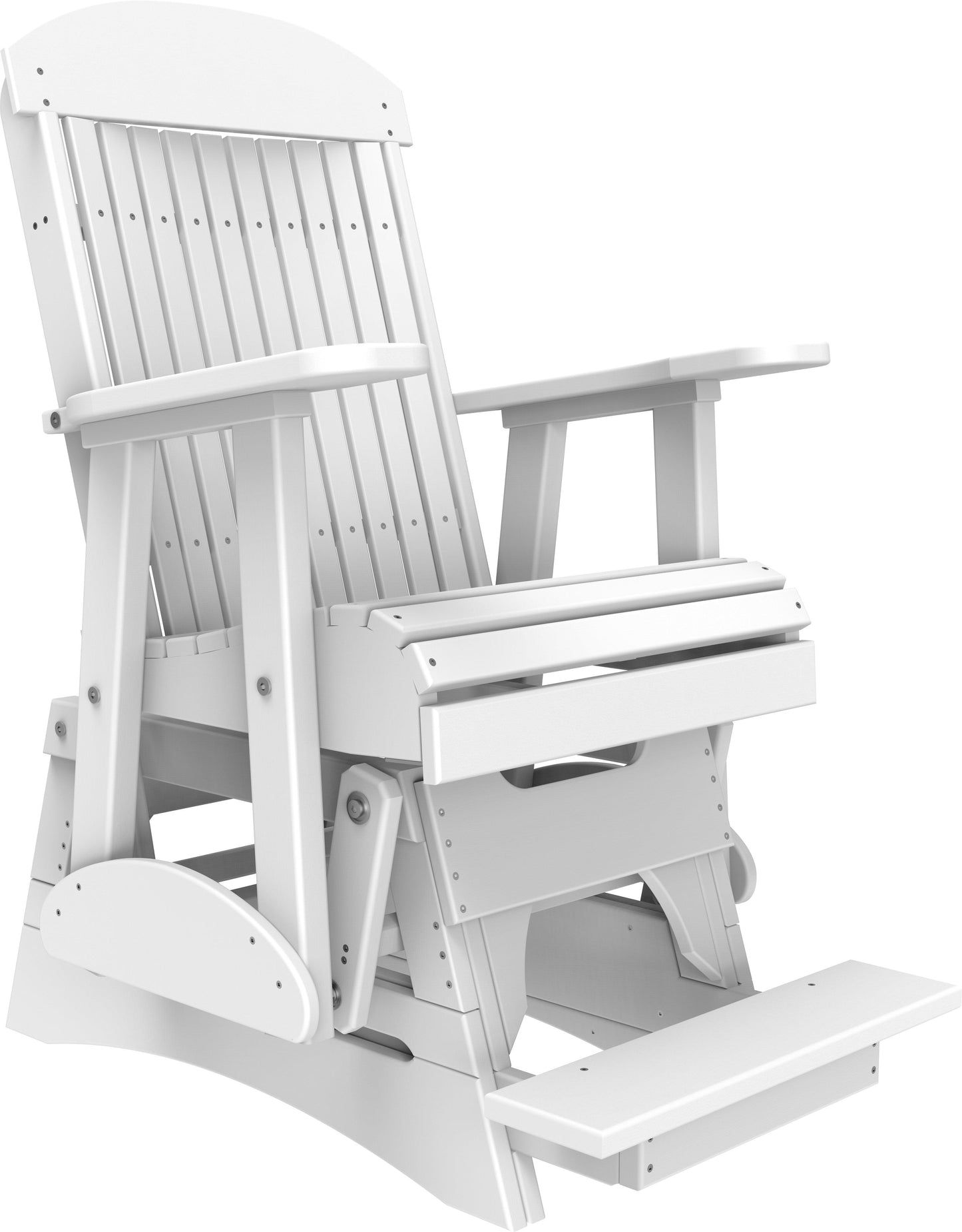 LuxCraft Recycled Plastic Counter Height 2' Classic Highback Balcony Glider  - LEAD TIME TO SHIP 7 BUSINESS DAYS OR LESS