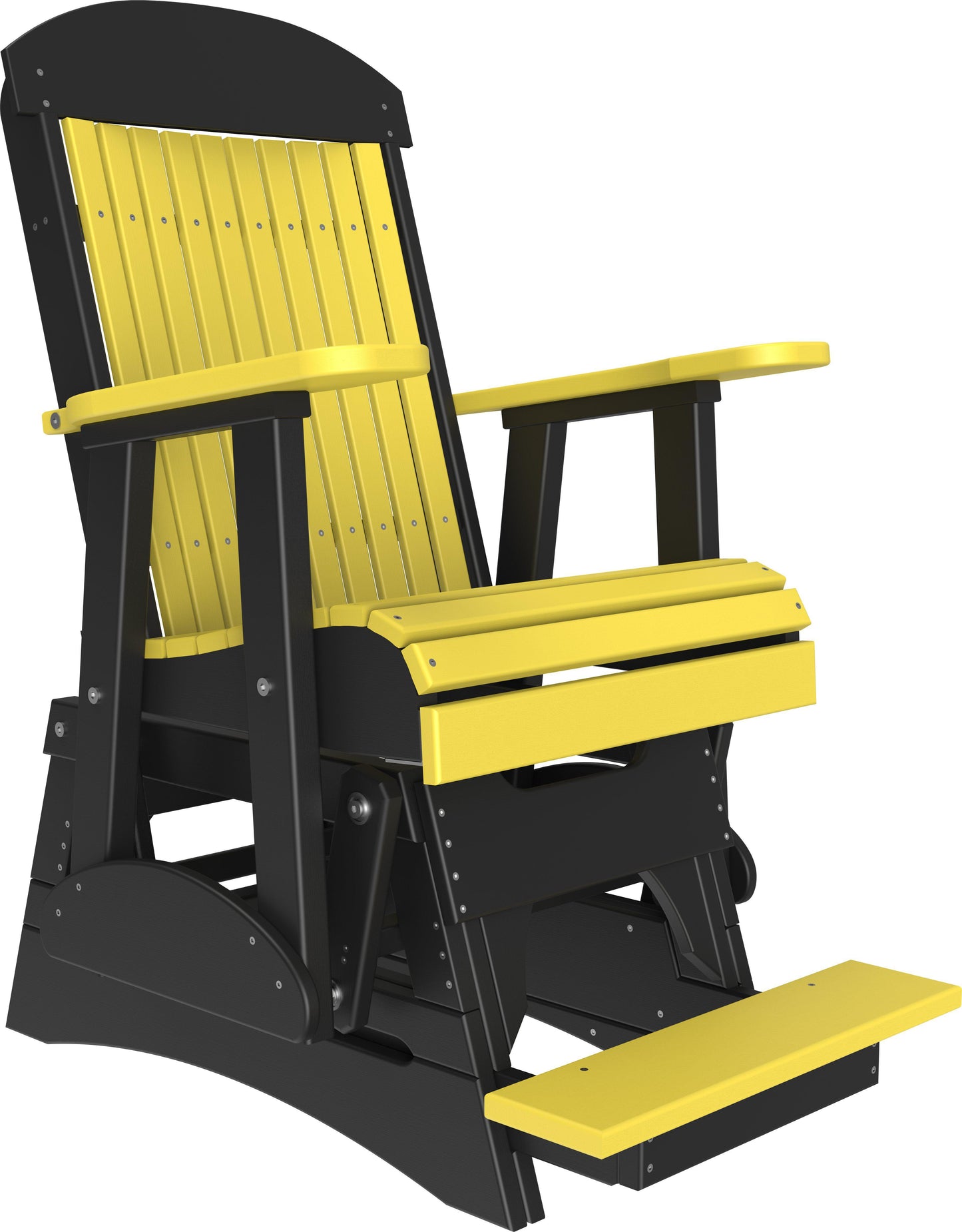 LuxCraft Recycled Plastic Counter Height 2' Classic Highback Balcony Glider  - LEAD TIME TO SHIP 7 BUSINESS DAYS OR LESS