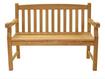 Royal Teak Collection Classic Outdoor Two-Seater Patio Bench - SHIPS WITHIN 1 TO 2 BUSINESS DAYS