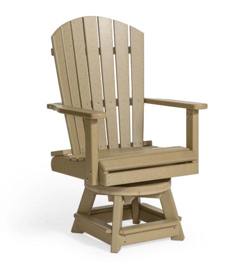 Leisure Lawns Amish Made Recycled Plastic Bistro Swivel Chair Model (Dining Height ) #328D - LEAD TIME TO SHIP 4 WEEKS