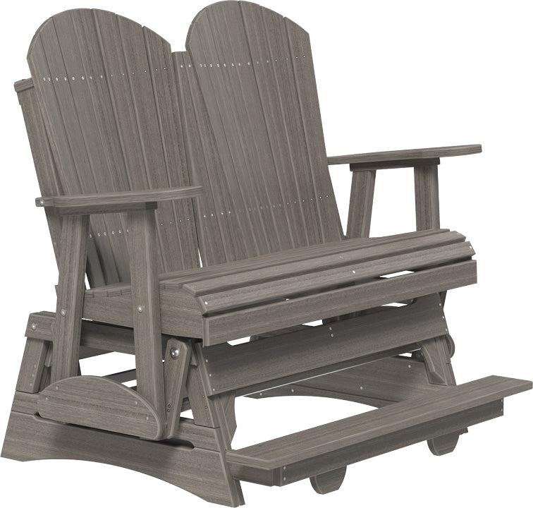 LuxCraft Recycled Plastic Counter Height 4' Adirondack Balcony Glider  - LEAD TIME TO SHIP 7 BUSINESS DAYS OR LESS