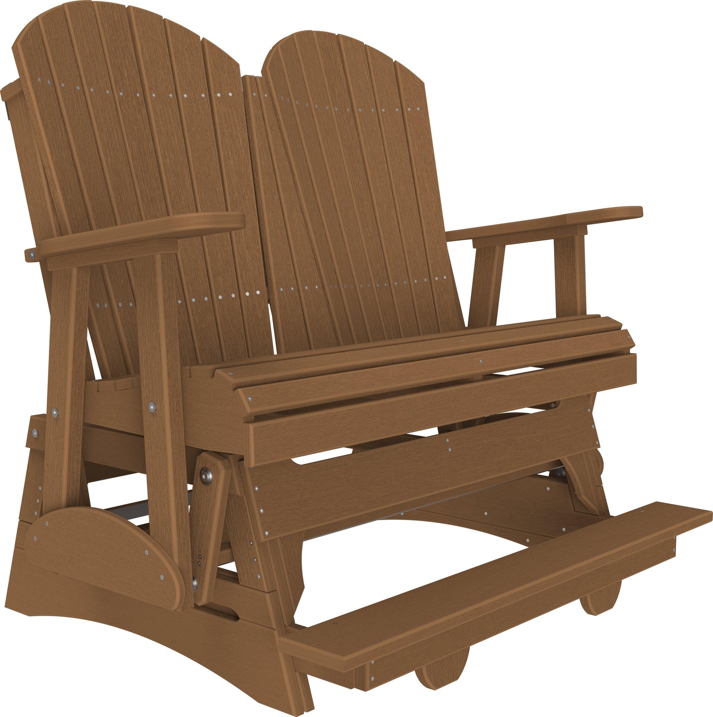 LuxCraft Recycled Plastic Counter Height 4' Adirondack Balcony Glider  - LEAD TIME TO SHIP 7 BUSINESS DAYS OR LESS