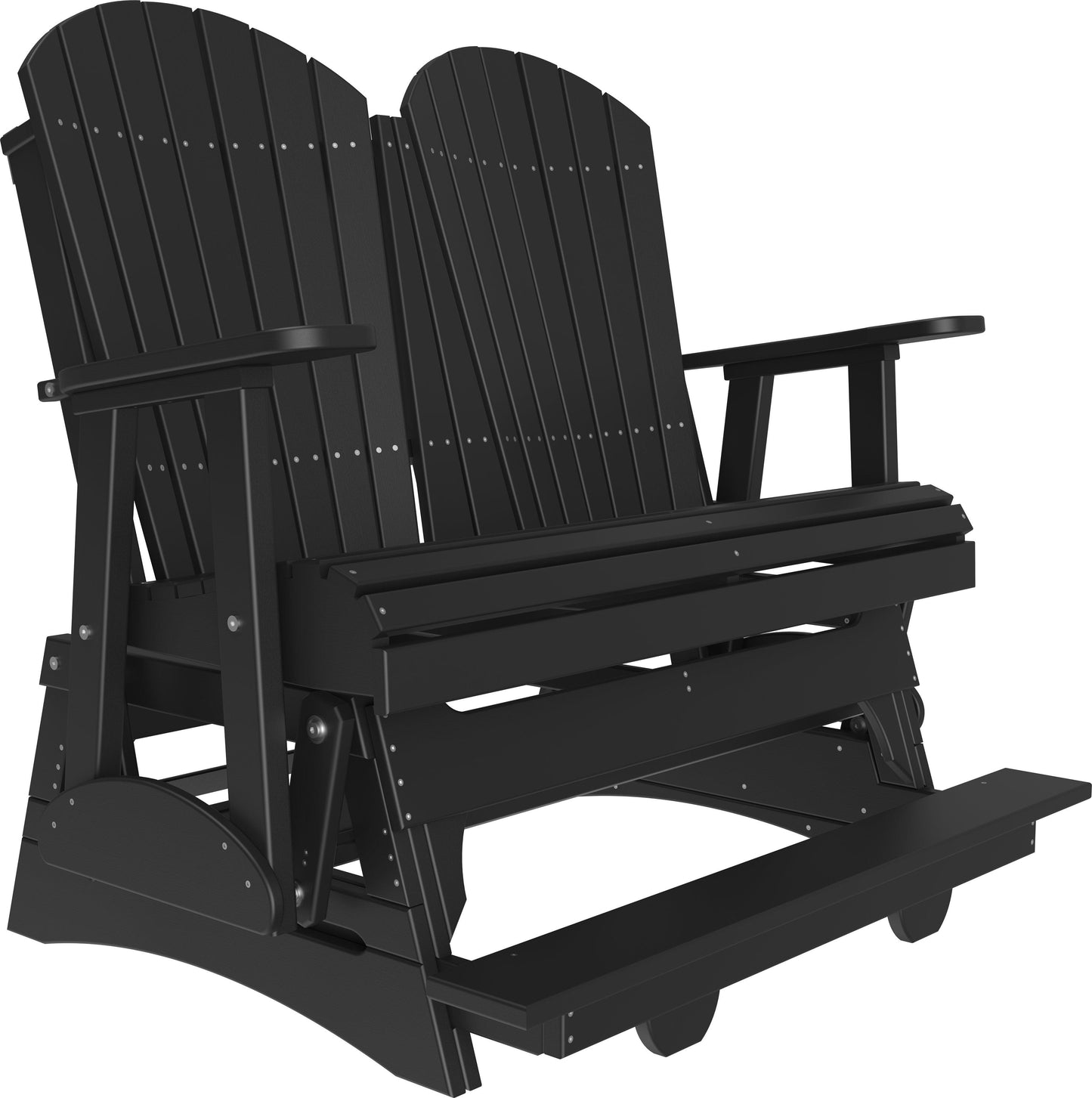 LuxCraft Recycled Plastic Counter Height 4' Adirondack Balcony Glider  - LEAD TIME TO SHIP 7 BUSINESS DAYS OR LESS