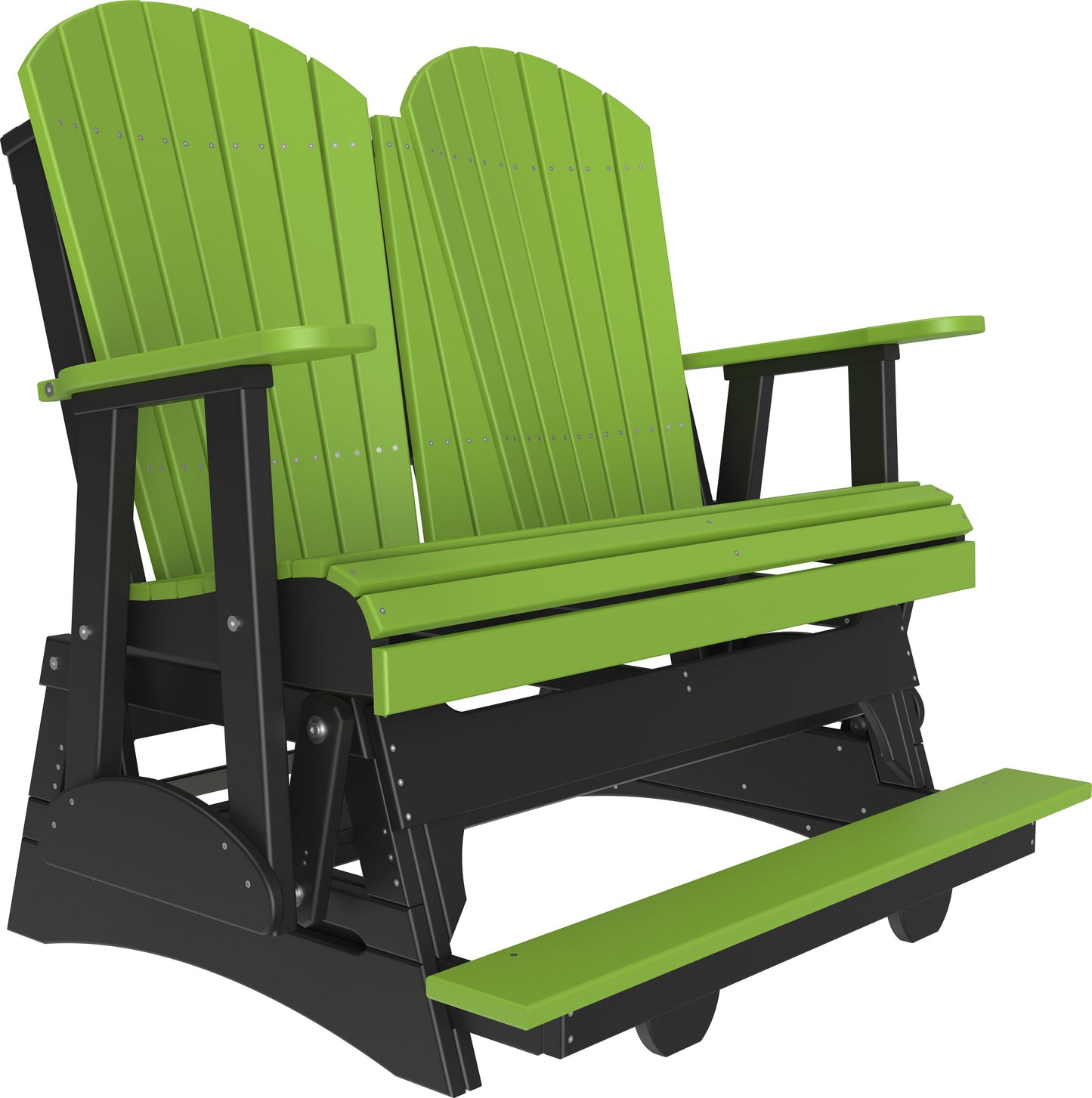 LuxCraft Recycled Plastic Counter Height 4' Adirondack Balcony Glider  - LEAD TIME TO SHIP 7 BUSINESS DAYS OR LESS
