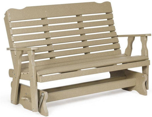 Leisure Lawns Amish Made Recycled Plastic 5' Curve-Back Glider Model #506 - LEAD TIME TO SHIP 4 WEEKS