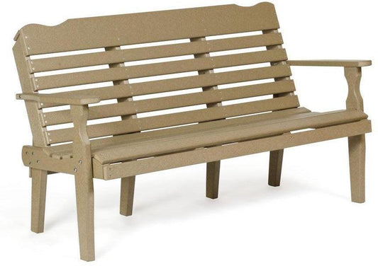 Leisure Lawns Amish 5' West Chester Park Bench  Model #520 - LEAD TIME TO SHIP 6 WEEKS OR LESS