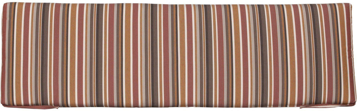 luxcraft 5' sunbrella outdoor porch swing / glider cushion brannon redwood