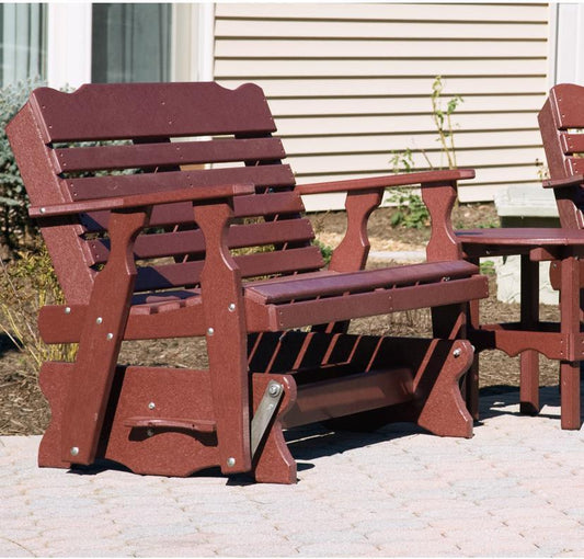 Leisure Lawns Amish Made Recycled Plastic 5' West Chester Glider Model #500 - LEAD TIME TO SHIP 4 WEEKS