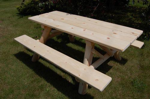 Moon Valley Rustic Outdoor Cedar  6' Picnic Table Kit - LEAD TIME TO SHIP: (UNFINISHED - 2 WEEKS) - (FINISHED - 4 WEEKS)