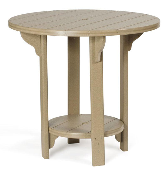 Leisure Lawns Amish Made Recycled Plastic Round Table 42" (Bar Height) Model 742B - LEAD TIME TO SHIP 4 WEEKS