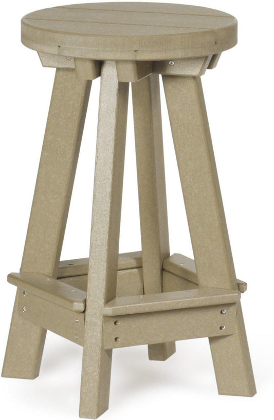 Leisure Lawns Amish Made Recycled Plastic Stationary Bar Stool Model #173 - LEAD TIME TO SHIP 4 WEEKS