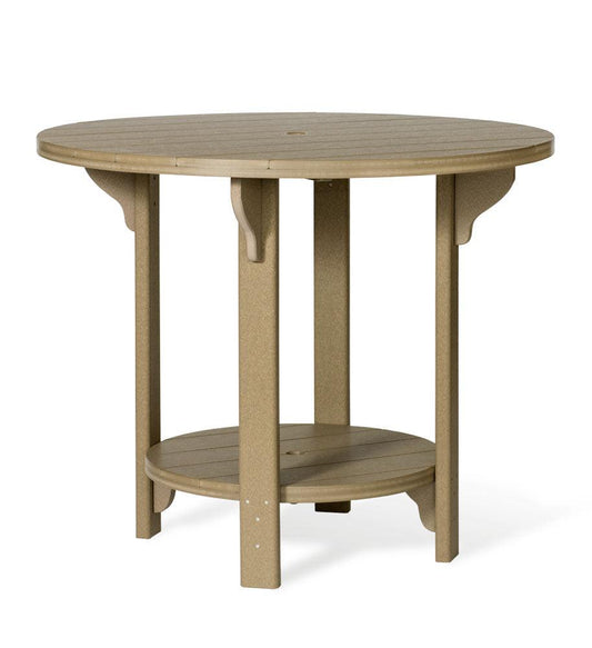 Leisure Lawns Amish Made Recycled Plastic Round Table 48" (Bar Height) Model #748B - LEAD TIME TO SHIP 4 WEEKS