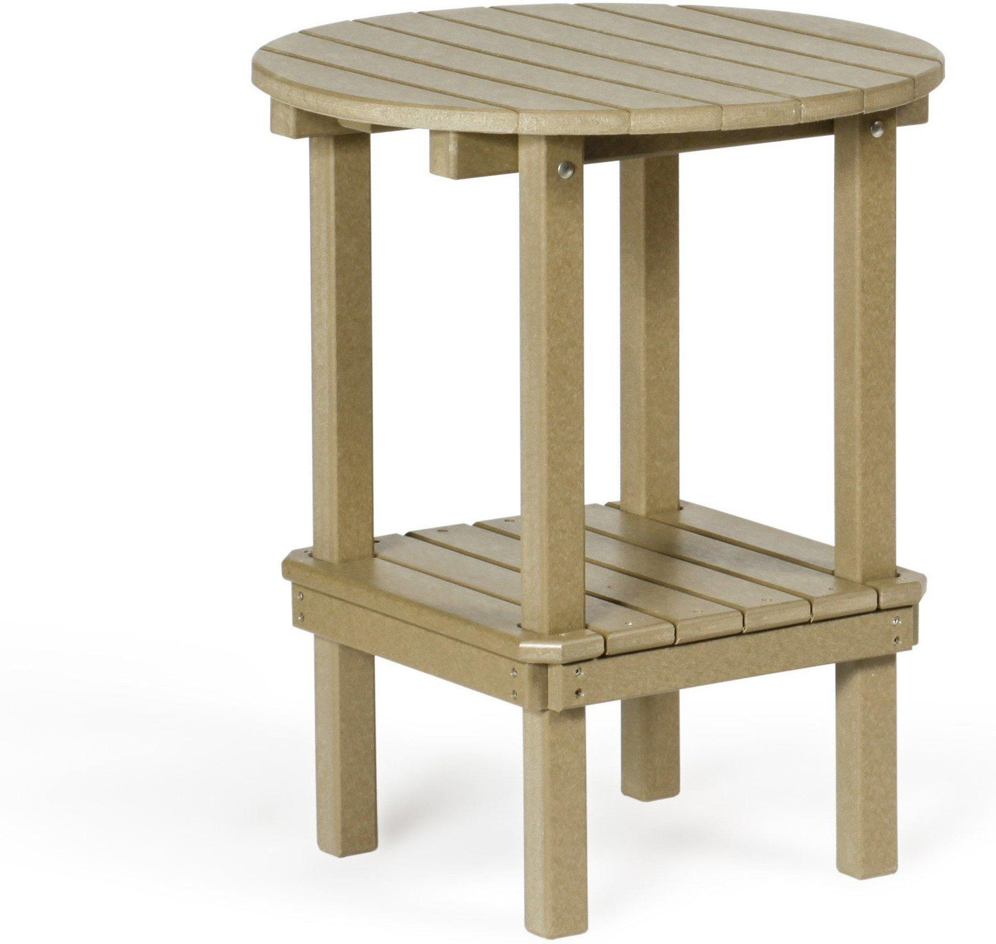 Leisure Lawns Amish Made Recycled Plastic 27" High Double Tier Side Table Model #74 - LEAD TIME TO SHIP 6 WEEKS OR LESS