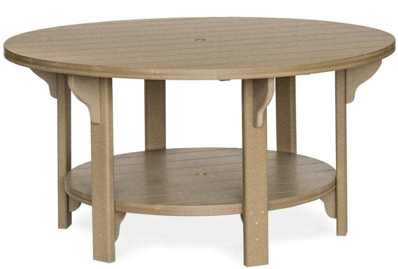 Leisure Lawns Amish Made Recycled Plastic 7 Piece Table Set with 60in Table Set (Dining Height) - LEAD TIME TO SHIP 6 WEEKS OR LESS