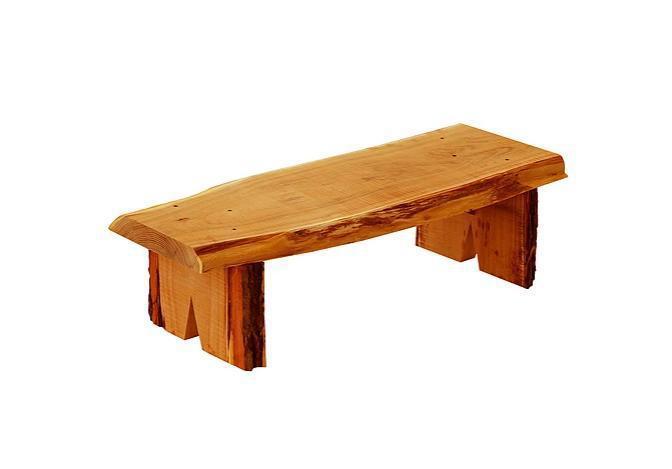 A&L Furniture Blue Mountain Collection 3' Briar Patch Flower Locust Pot Bench - LEAD TIME TO SHIP 3 WEEKS