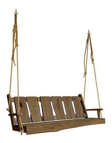 A&L Furniture Blue Mountain Collection 6' Timberland Swing with Rope - LEAD TIME TO SHIP 10 BUSINESS DAYS