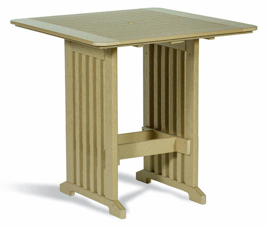 Leisure Lawns Amish Made Recycled Plastic 43" Square Table (Bar Height) Model #843B - LEAD TIME TO SHIP 6 WEEKS OR LESS