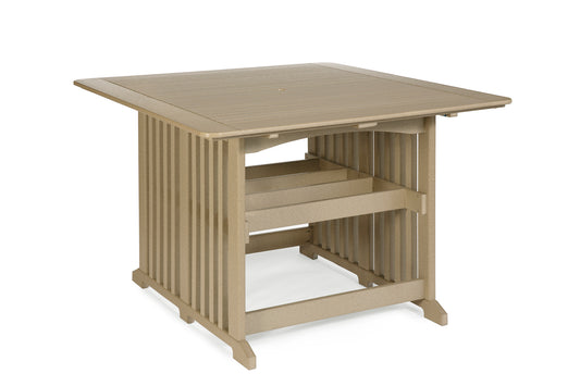 Leisure Lawns Amish Made Recycled Plastic 72" Square Table (Bar Height) Model #866B - LEAD TIME TO SHIP 4 WEEKS