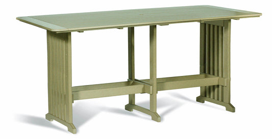 Leisure Lawns Amish Made English Garden  Recycled 96" Table (Bar Height) Model #896B - LEAD TIME TO SHIP 4 WEEKS